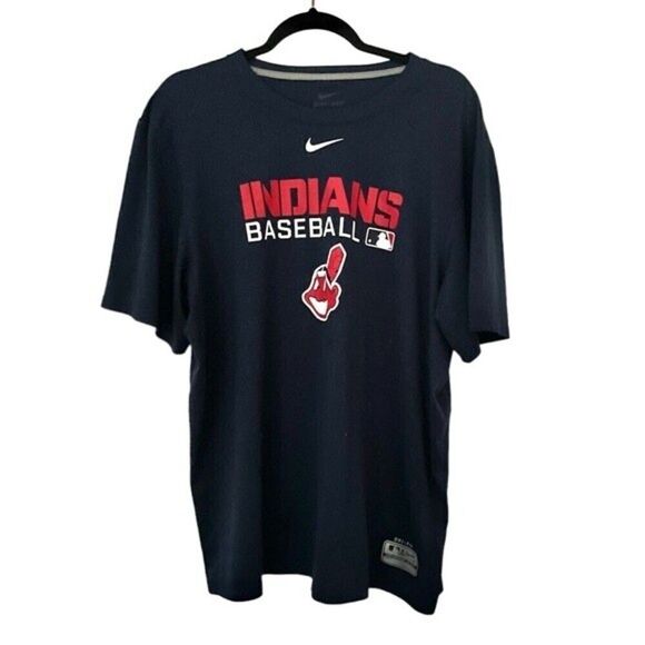 Nike shirt Cleveland Indians mens dri fit short sleeve shirt xlarge